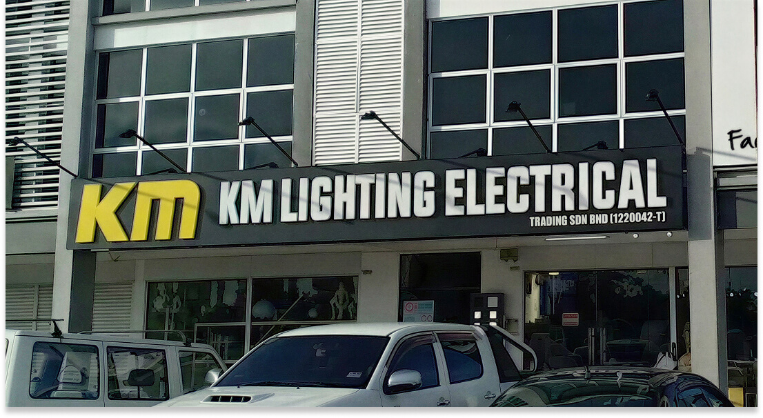 KM Lighting Electrical Miri storefront